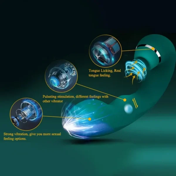 abs plastic clitoral toy green color
