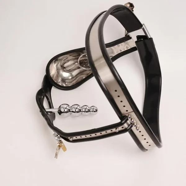 adjustable stainless steel male chastity cage