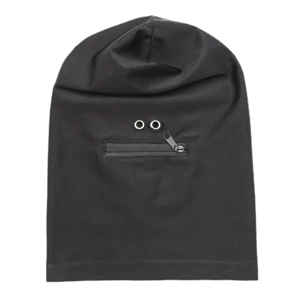 adult role play black spandex hood