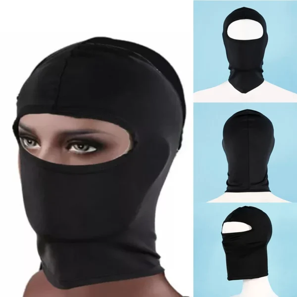 bdsm mask hood with open features