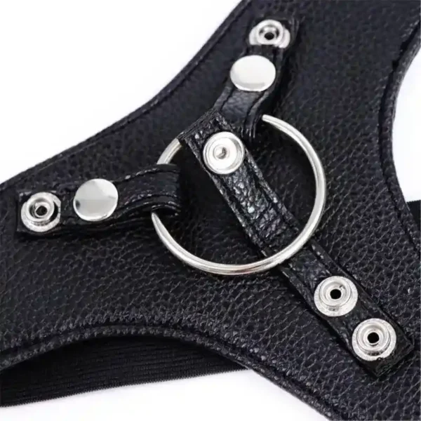 black dildo harness pants for women