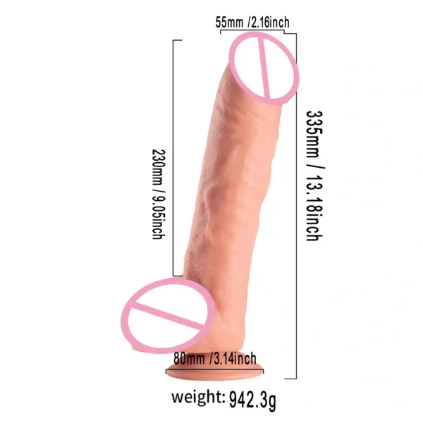 black dildo with suction cup base