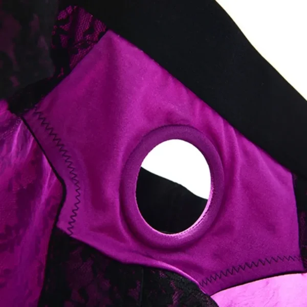 black lace strap on underwear