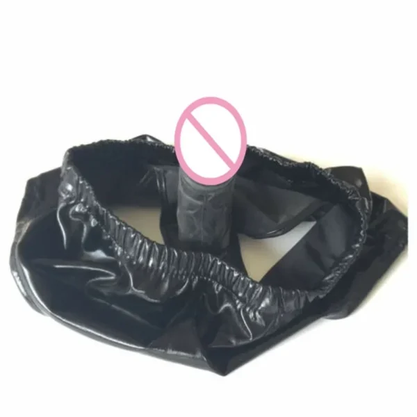 black red dildo panties adjustable