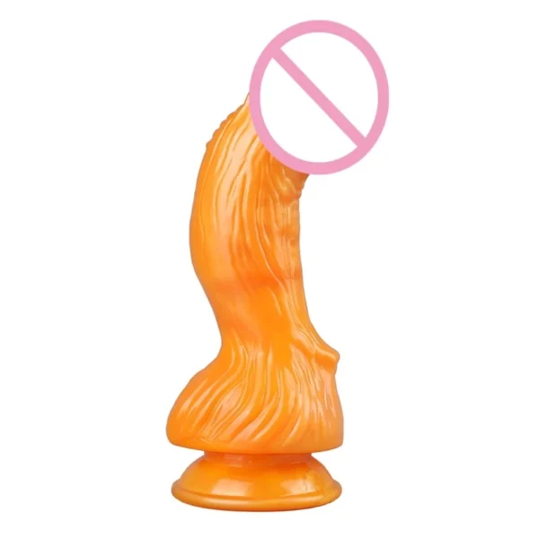 blue dildo with realistic veins texture