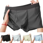blue polyester spandex blend boxers