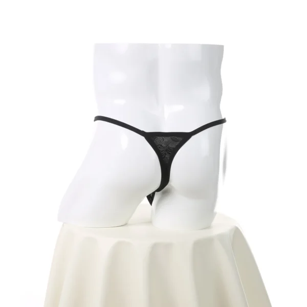 breathable thong with pouch support