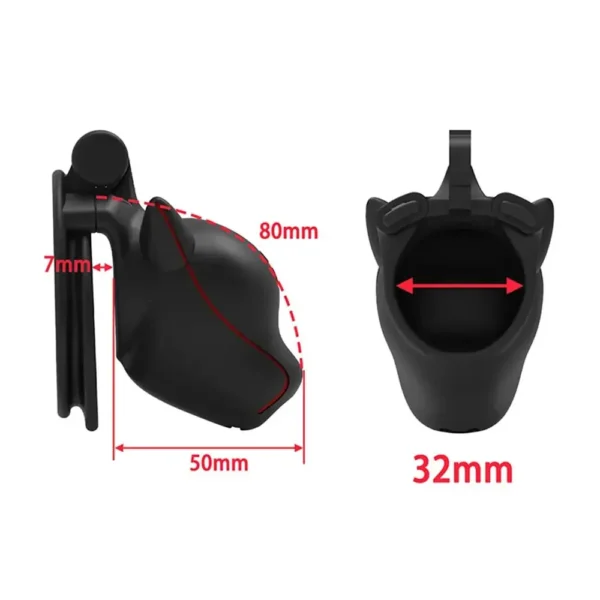 clear plastic chastity cage dog