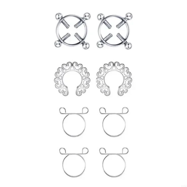 colorful stainless steel nipple jewelry