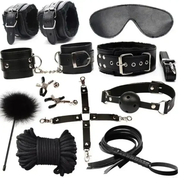 cotton rope restraint set black
