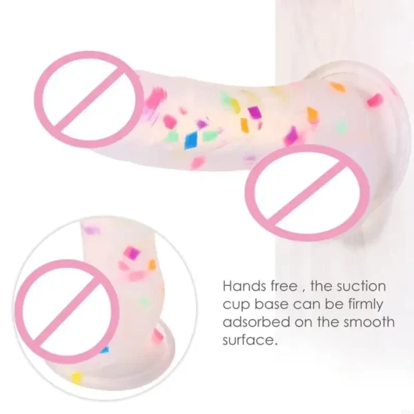 crystal jelly dildo for masturbation