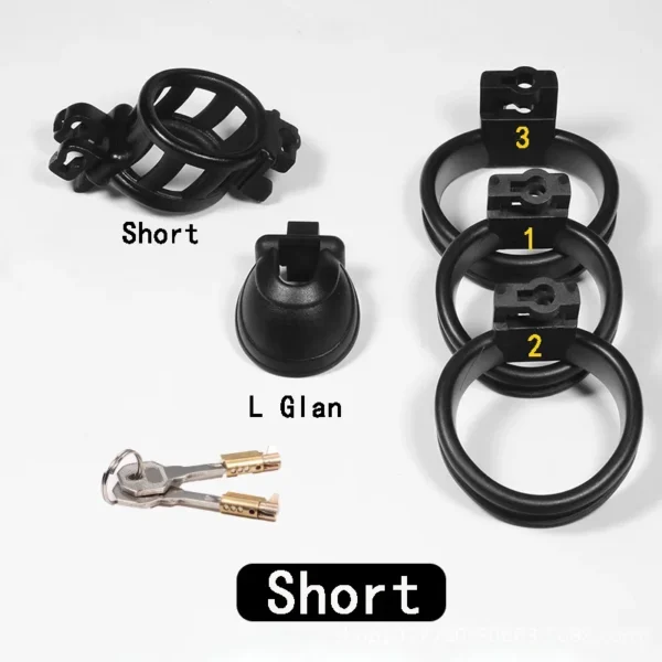ergonomic male chastity device abs