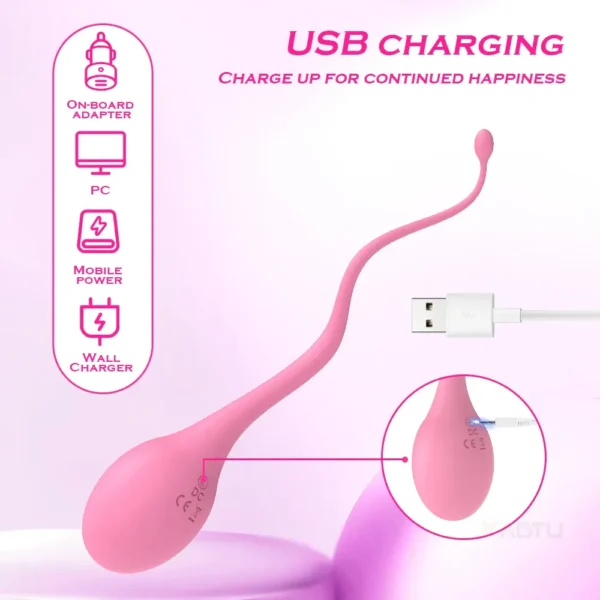 ergonomic shape vibrating egg for women