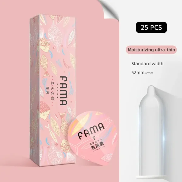 extra lubricated natural latex texture