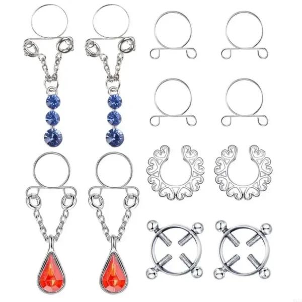 faux nipple clamps no piercing