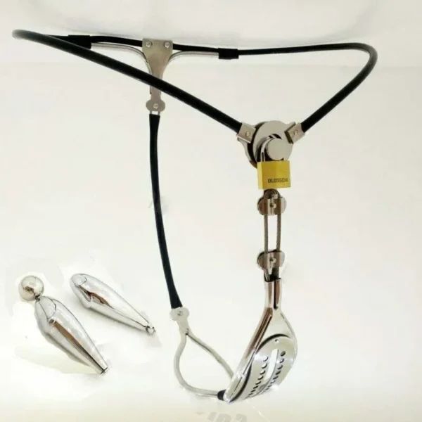 female chastity device with anal plug