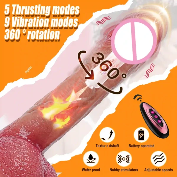 flesh dildo with remote control
