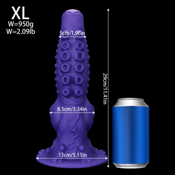 huge monster tentacle dildo multicolor