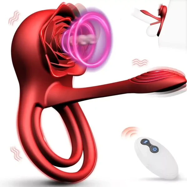 isensualflow com rose head penis ring vibrator