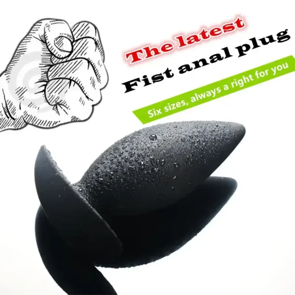 large g spot silicone butt plug