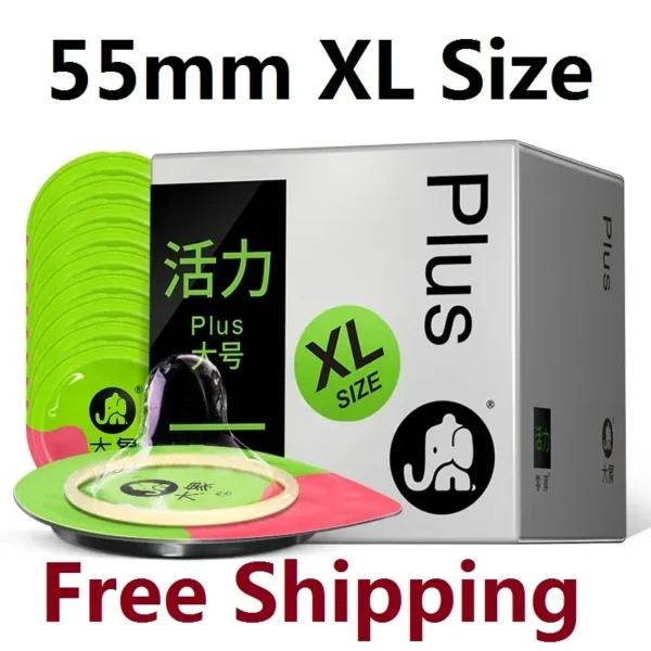 large size condom natural feel