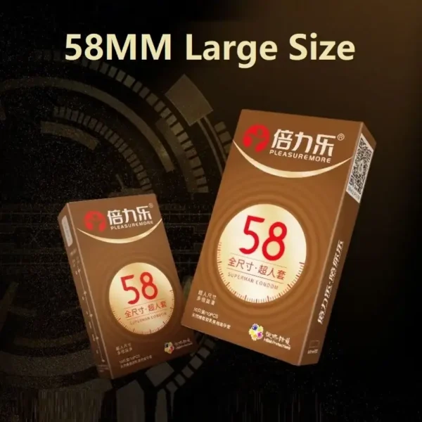 large size condoms lubricated smooth