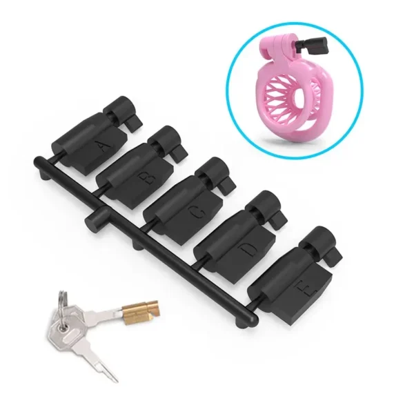 plastic key set for male chastity cage