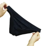 red polyamide blend underwear close up