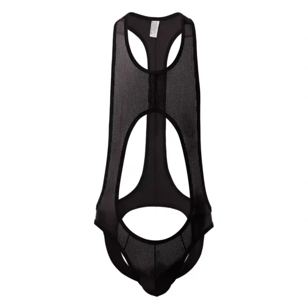 sheer and breathable mens bodysuit