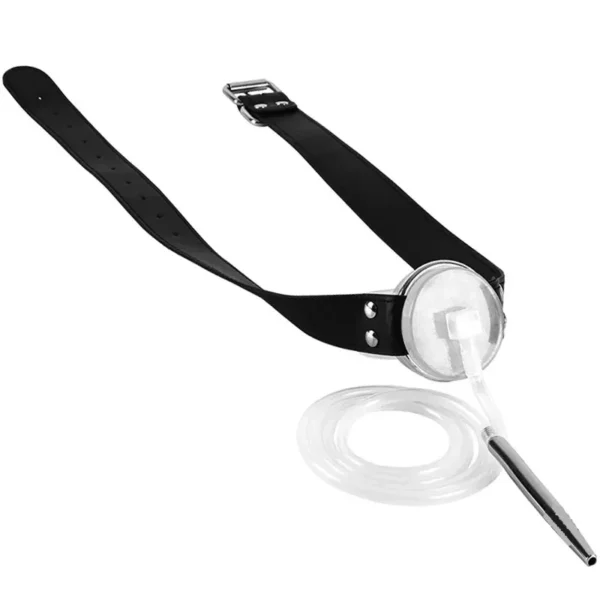 silver chastity cage with urethral