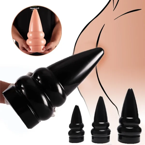 smooth pvc anal plug sex toy