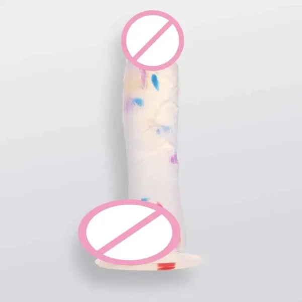 vibrantly veined realistic dildo
