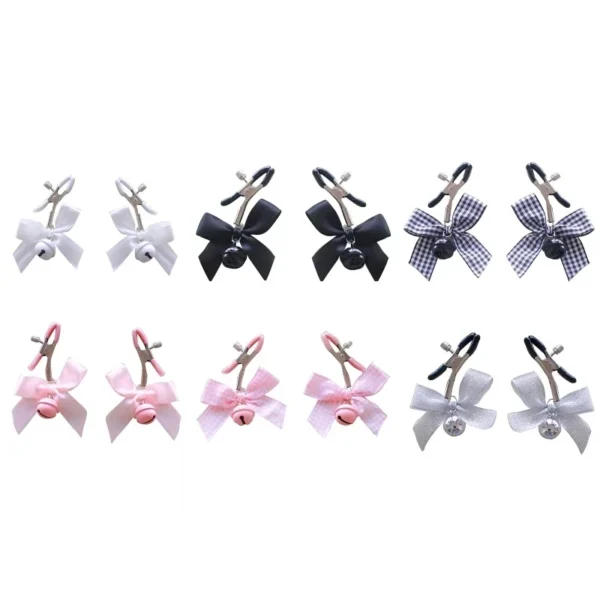 women nipple clamps with bow detail