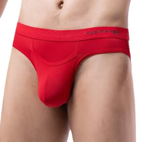 yellow nylon spandex pouch string